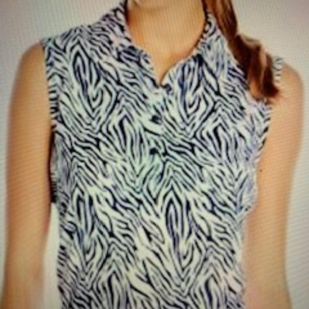 Greg Norman Golf/Tennis Animal Print Top